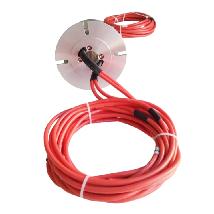 DHK025-4-40A series through hole waterproof conductive slip rings 4channels 40A, view 2