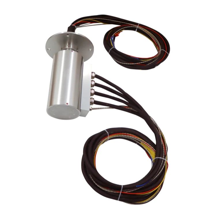 DHS130F-12 Ingiant 130mm Waterproof conductive slip rings 12 channels for port machinery — customized slip rings manufactured by INGIANT