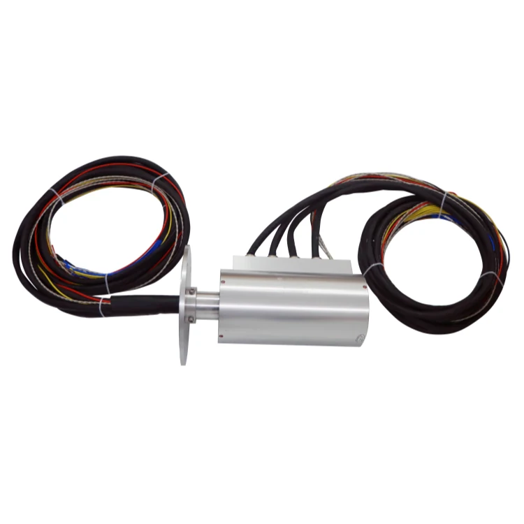 DHS130F-12 Ingiant 130mm Waterproof conductive slip rings 12 channels for port machinery, view 2