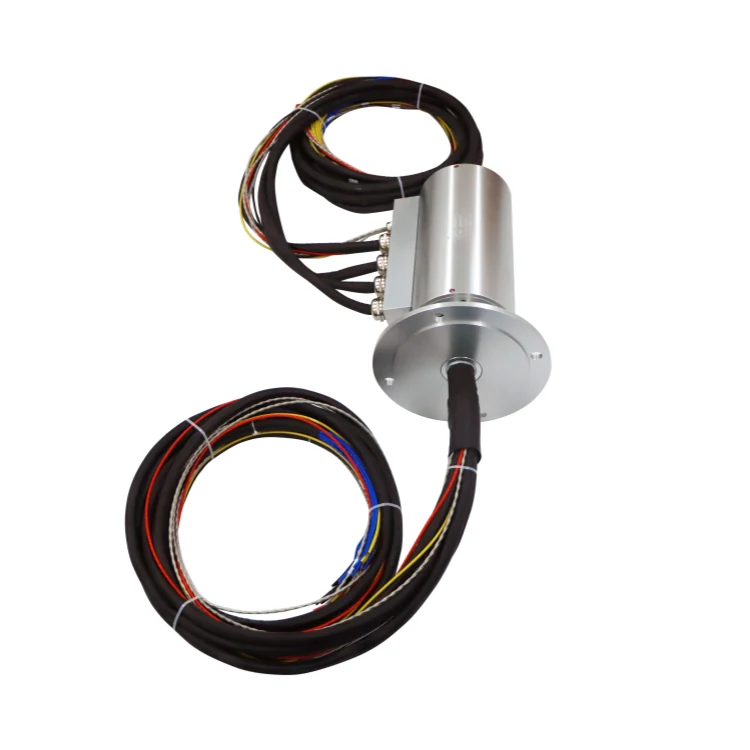 DHS130F-12 Ingiant 130mm Waterproof conductive slip rings 12 channels for port machinery, view 3