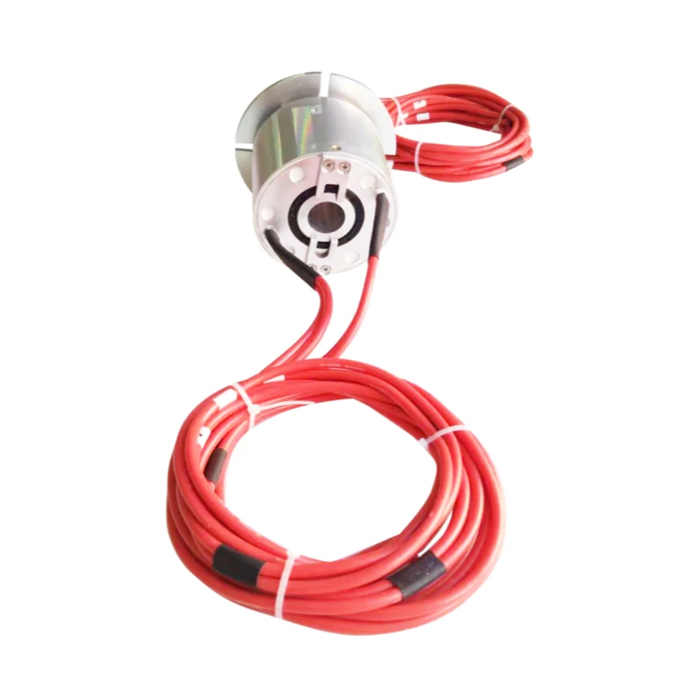 DHK025-4-40A series through hole waterproof conductive slip rings 4channels 40A, view 3