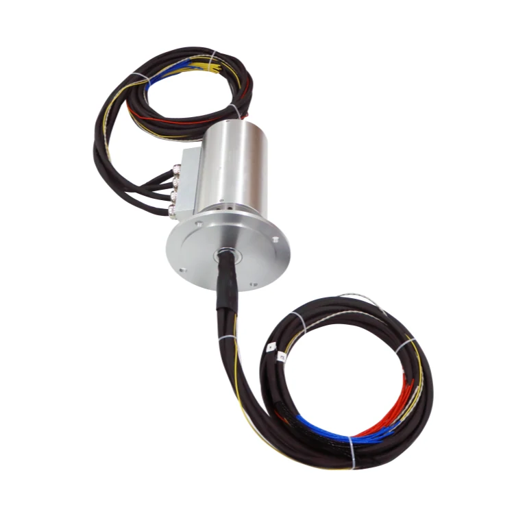 DHS130F-8-200A Waterproof high current slip ring 8 channels 200A each used for Large crane, view 2