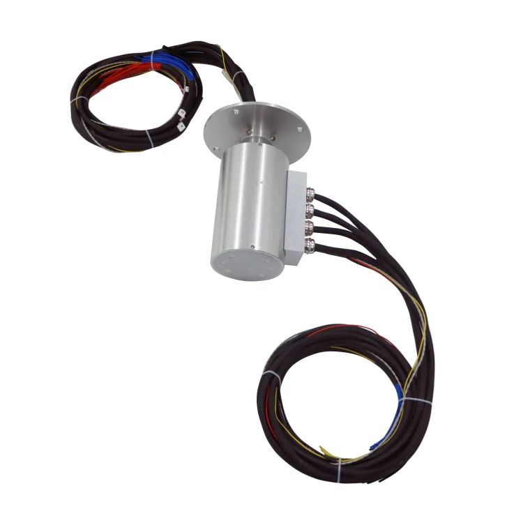 DHS130F-8-200A Waterproof high current slip ring 8 channels 200A each used for Large crane — customized slip rings manufactured by INGIANT