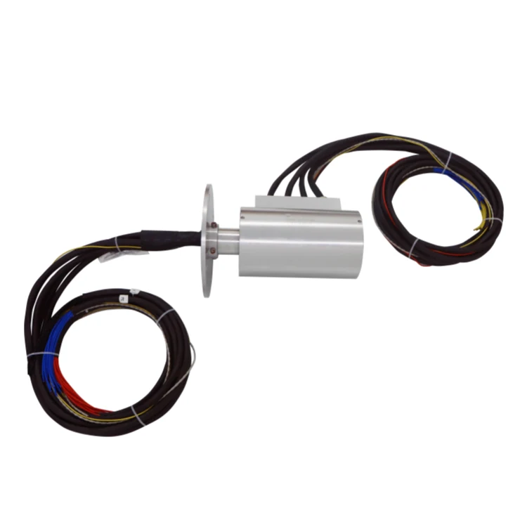 DHS130F-8-200A Waterproof high current slip ring 8 channels 200A each used for Large crane, view 3