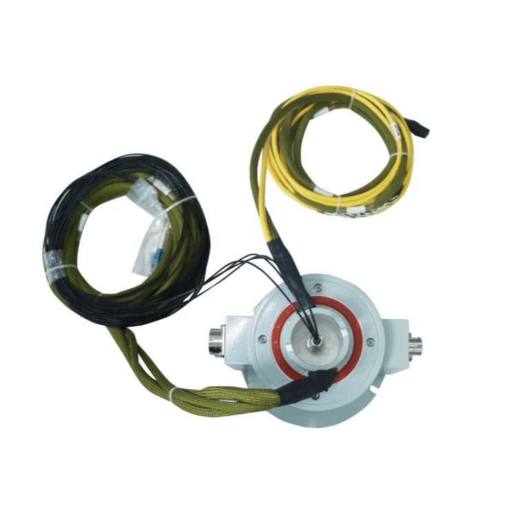 DHS140F-31-4F Non standard customization waterproof optoelectronic rotary joint with 4 channel optical fiber, view 3