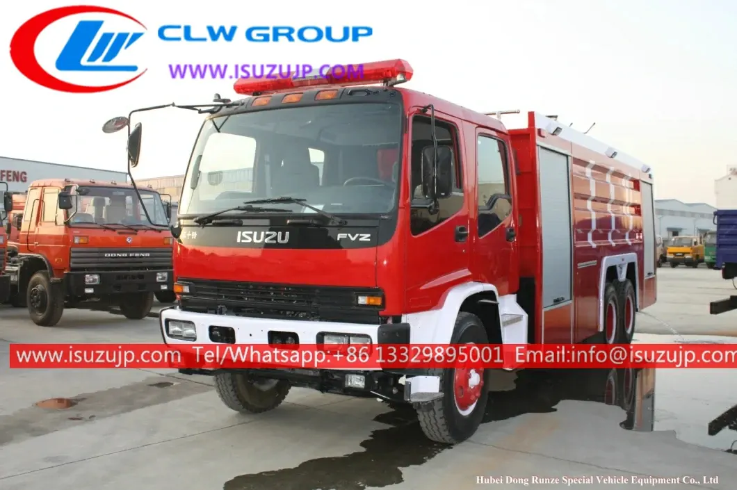 10 wheel ISUZU FVZ off road fire truck