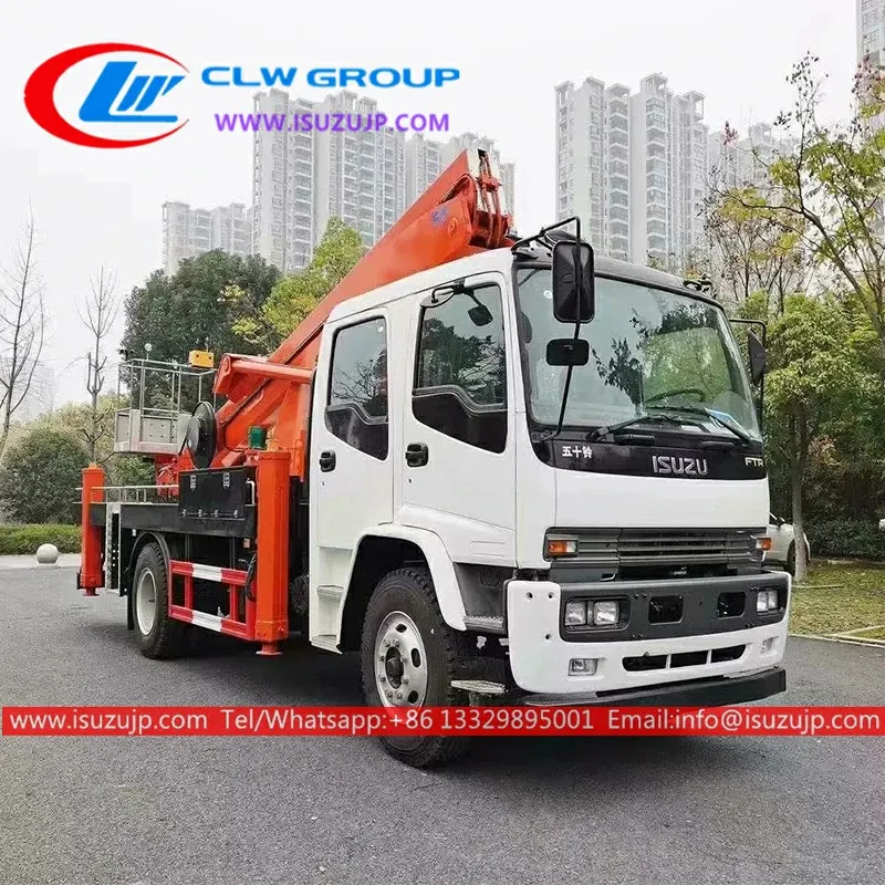 6×4 ISUZU 24 meters heavy duty aerial truck for sale