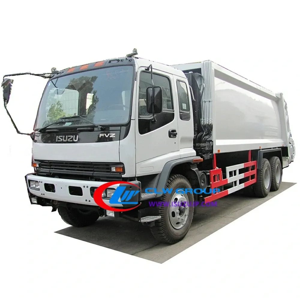 6×4 ISUZU FVZ 16m3 Rear loading garbage compactor refuse truck