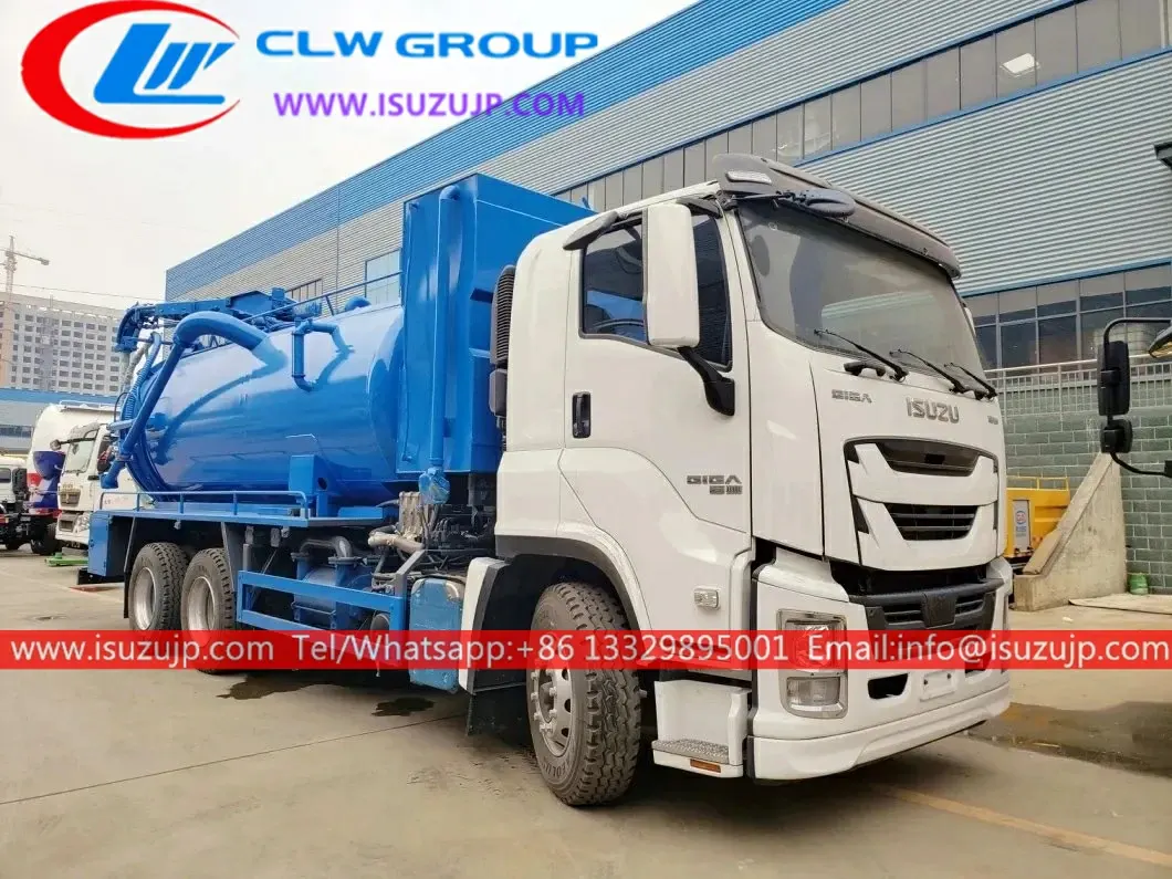 6×4 ISUZU GIGA 20cbm sewage suction jetting truck