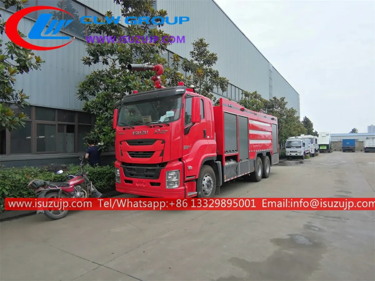 6×4 ISUZU GIGA 4000 gallon fire tanker for sale