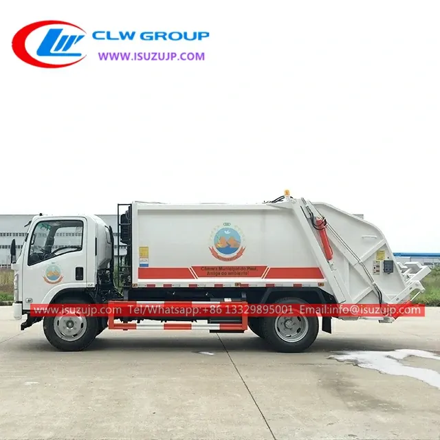 ISUZU NPR 10m3 garbage collection trash compactor truck