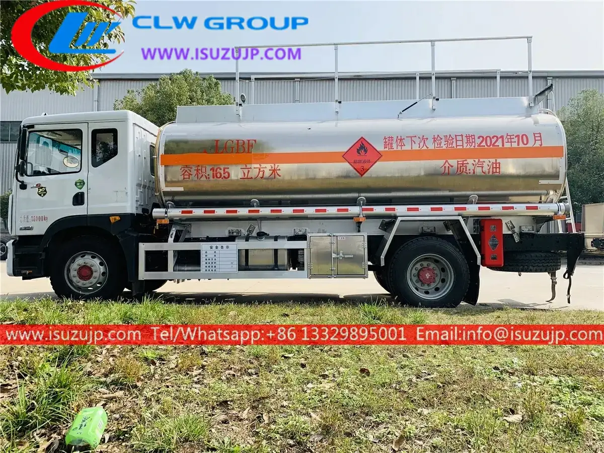 ISUZU 10cbm aluminum fuel tanker truck