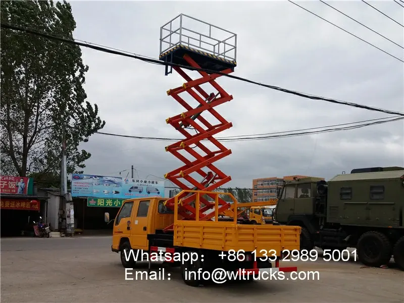 ISUZU ELF 10m scissor aerial platform truck