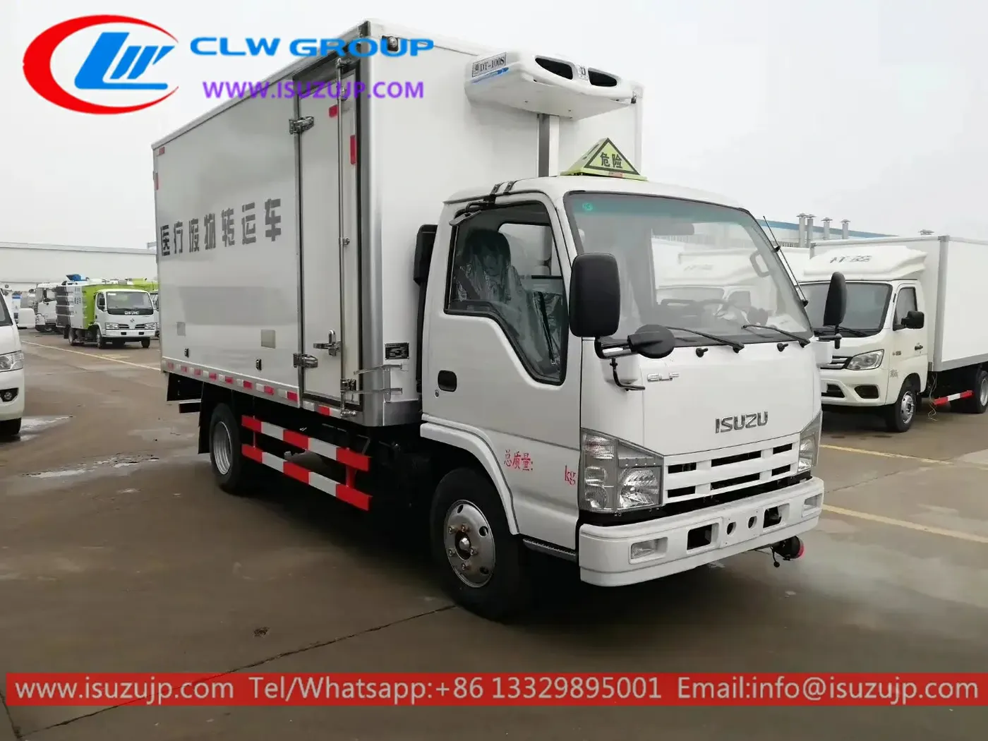 ISUZU ELF 4 meters long box medical waste disposal truck