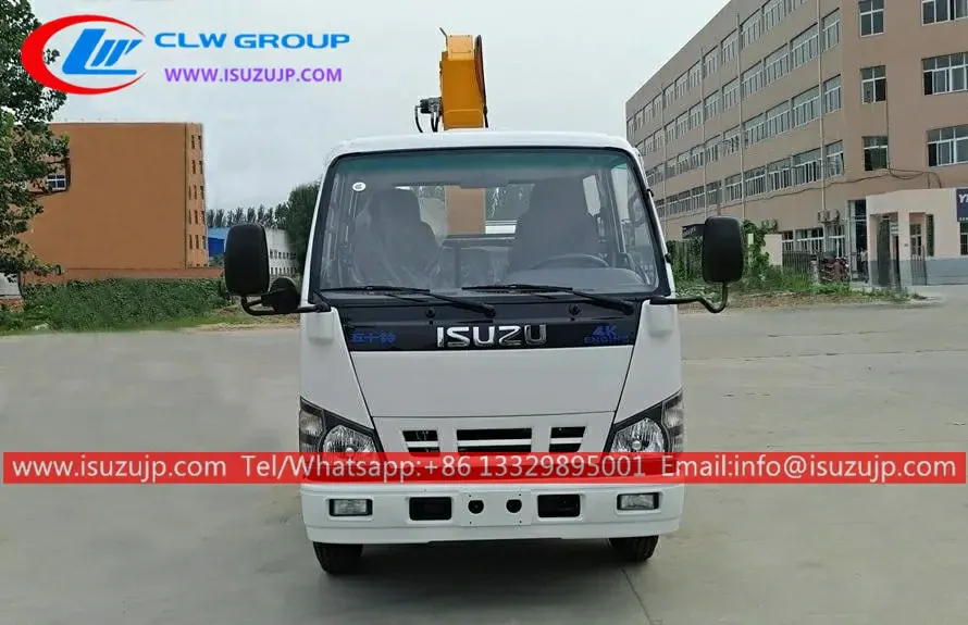 ISUZU small truck building loading crane 2 ton