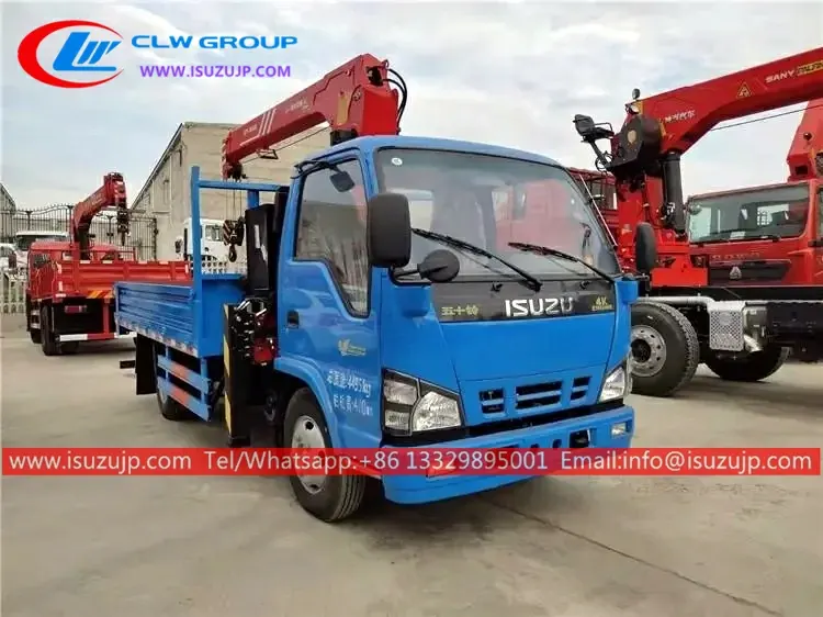 ISUZU 600P palfinger small truck lift crane