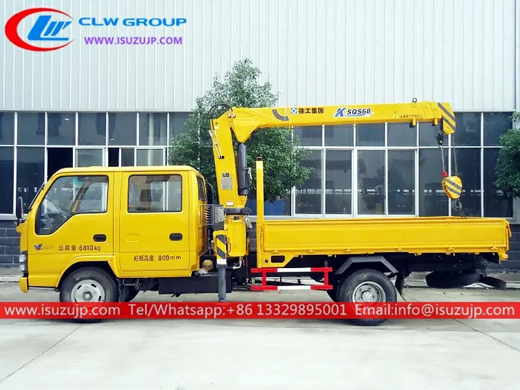 ISUZU 3000kg mini telescopic boom truck crane