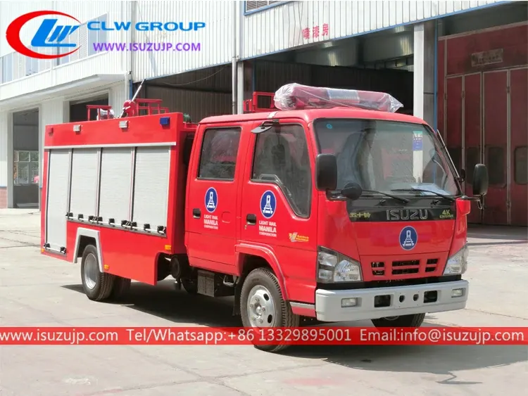 ISUZU NKR 3 ton small fire truck