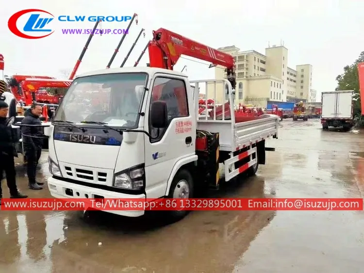 120HP ISUZU 3 ton sany crane truck