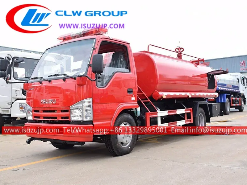 ISUZU NHR 3000liters water bowser fire engine for sale