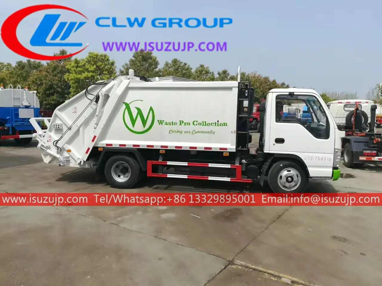 ISUZU 3cbm Mini garbage truck compactor for sale