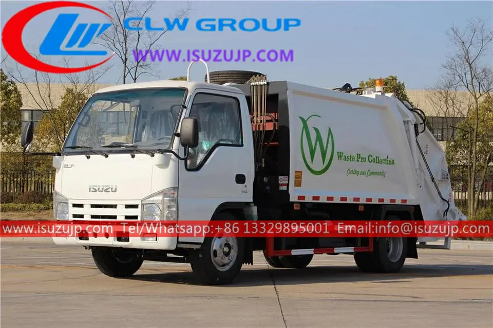 ISUZU 3cbm Mini garbage truck compactor for sale