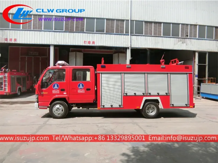 ISUZU NKR 3 ton small fire truck