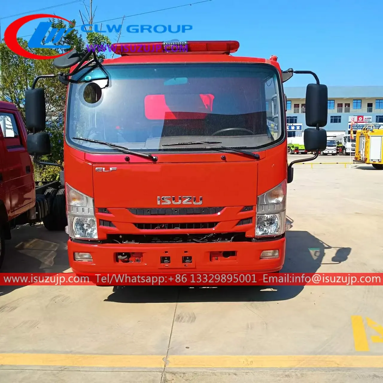 ISUZU 4k-Engine 5 ton water tender fire truck
