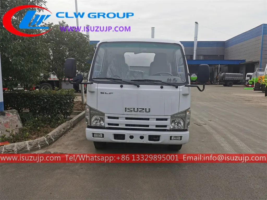 ISUZU NJR 4 ton sewer jet truck for sale Peru