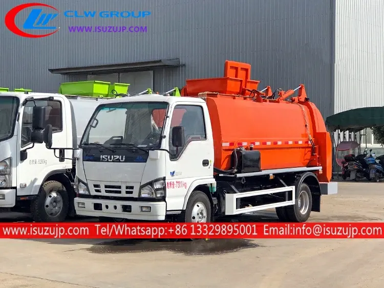ISUZU NKR 5m3 kitchen food waste disposal truck