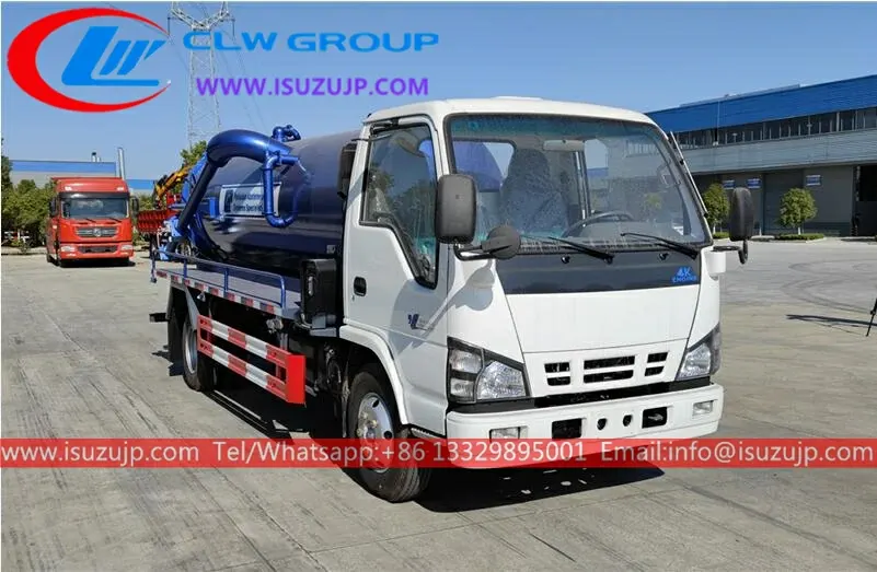 ISUZU 4K-Engine 5 ton sewer tanker sale in dubai