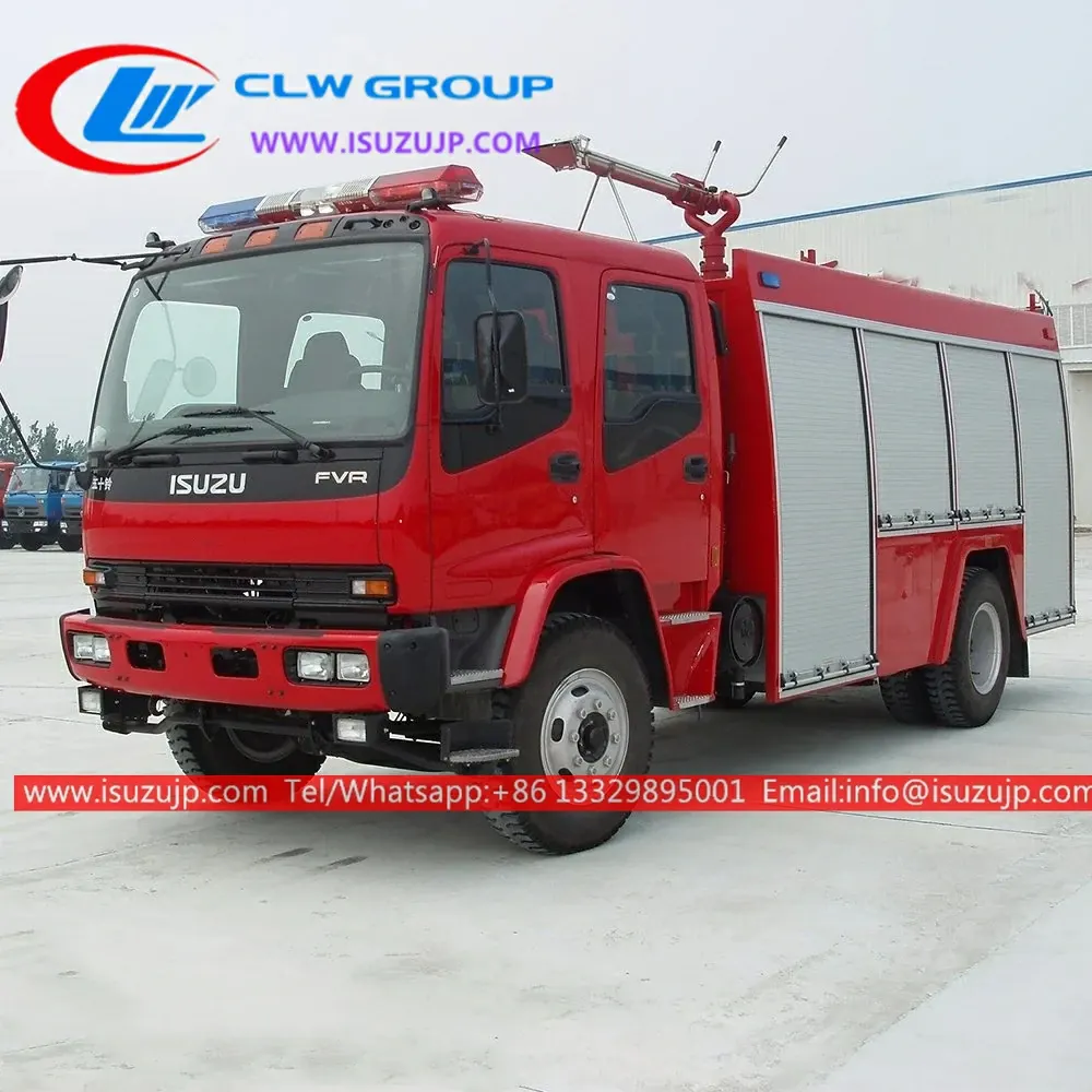 ISUZU 8000kg water Foam army fire truck