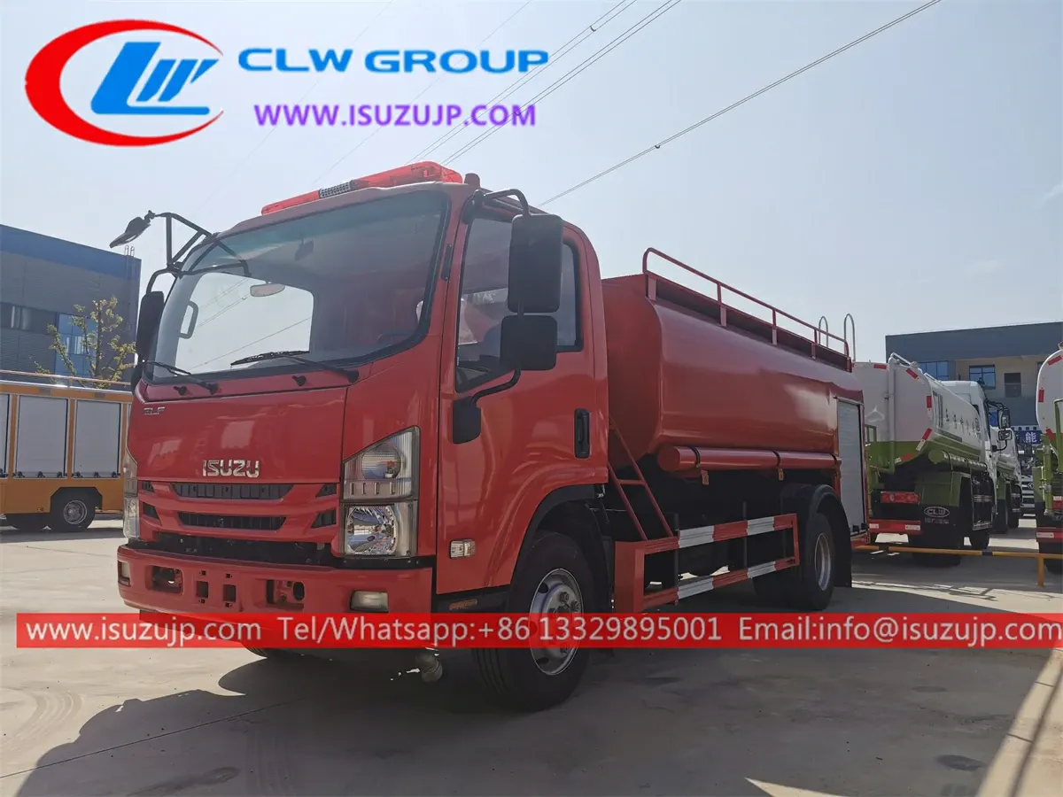 ISUZU NPR 8 ton fire fighting water pump truck