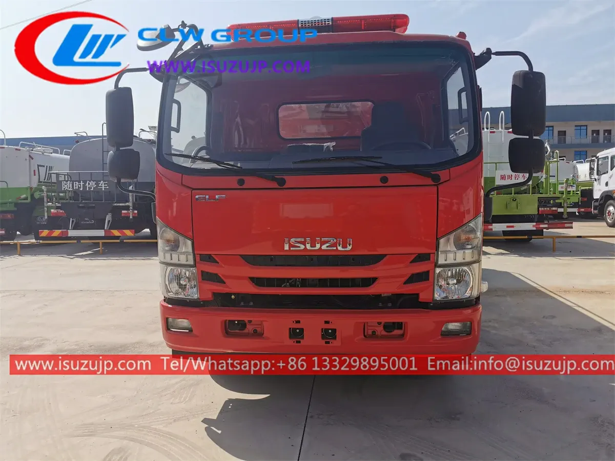 ISUZU NPR 8 ton fire fighting water pump truck