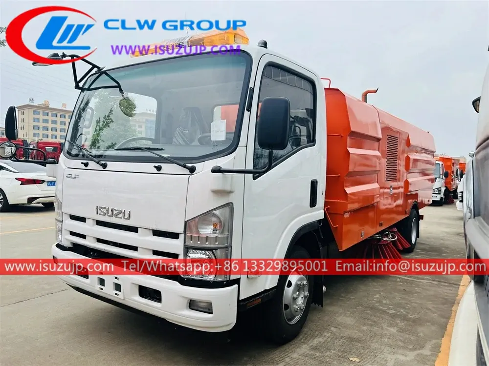 ISUZU ELF 12m3 washing and sweeping truck