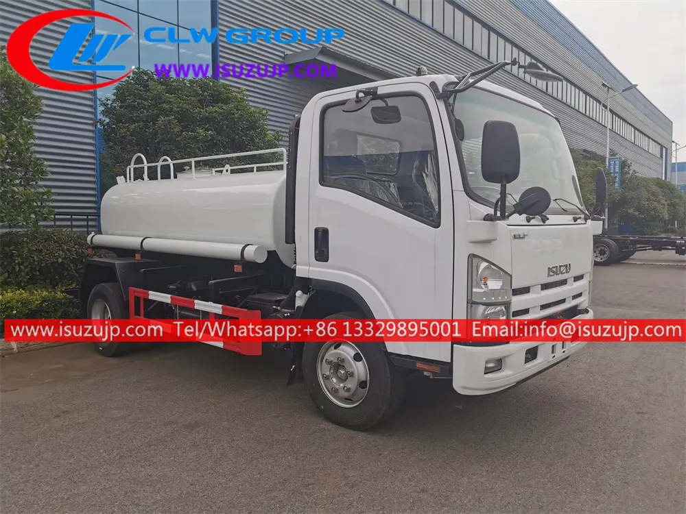 ISUZU ELF 5000liters pure water supply and distribution truck for sale Ethiopia