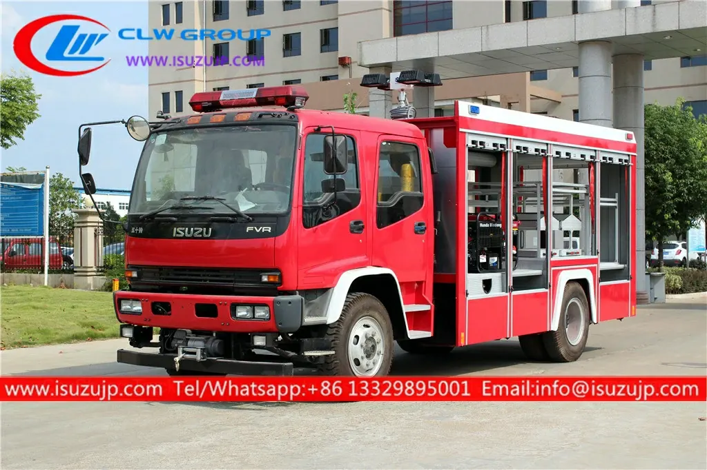 ISUZU Emergency Rescue fire engine vehicle