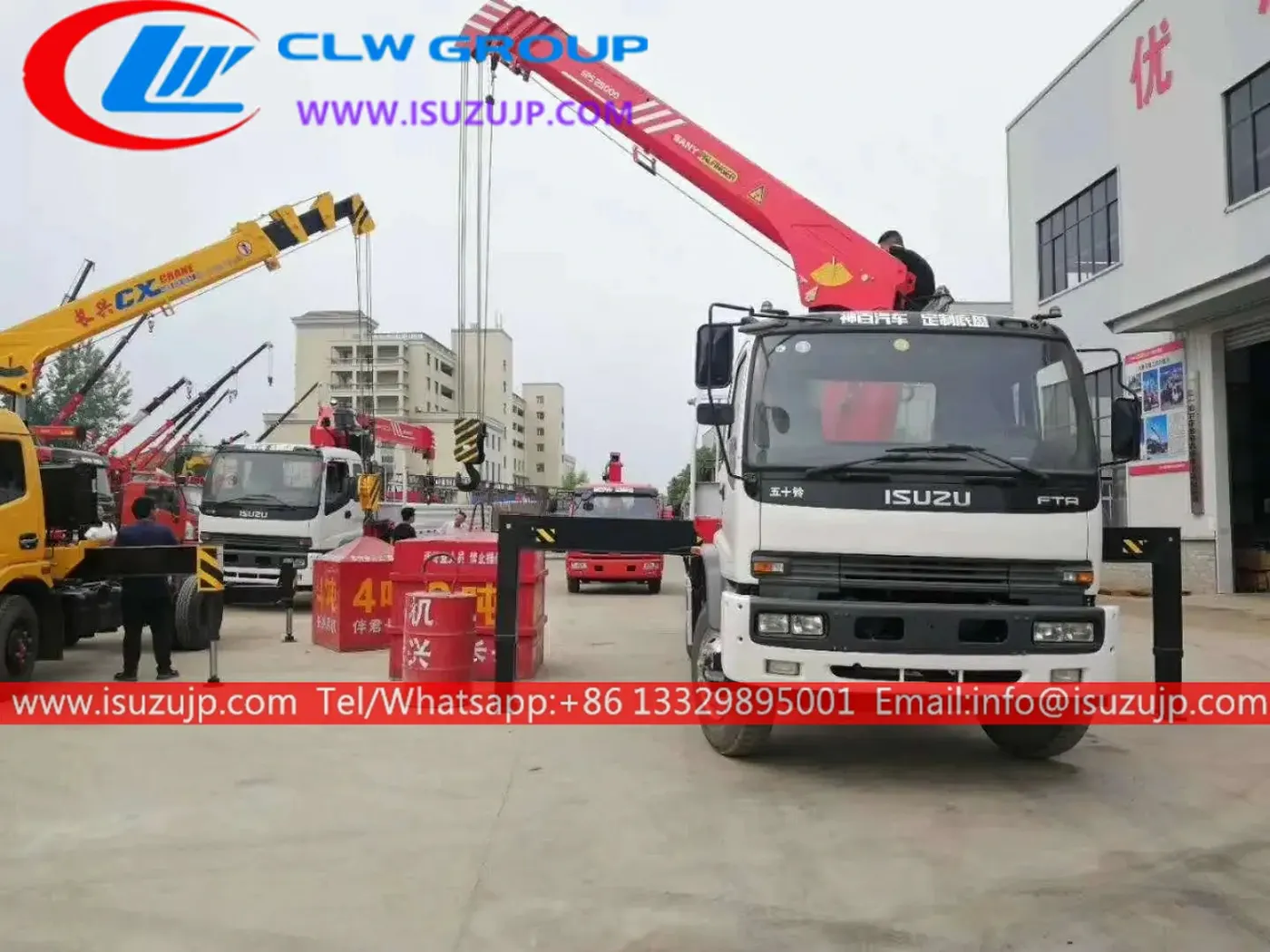 ISUZU FTR 10 ton sany palfinger truck mounted crane