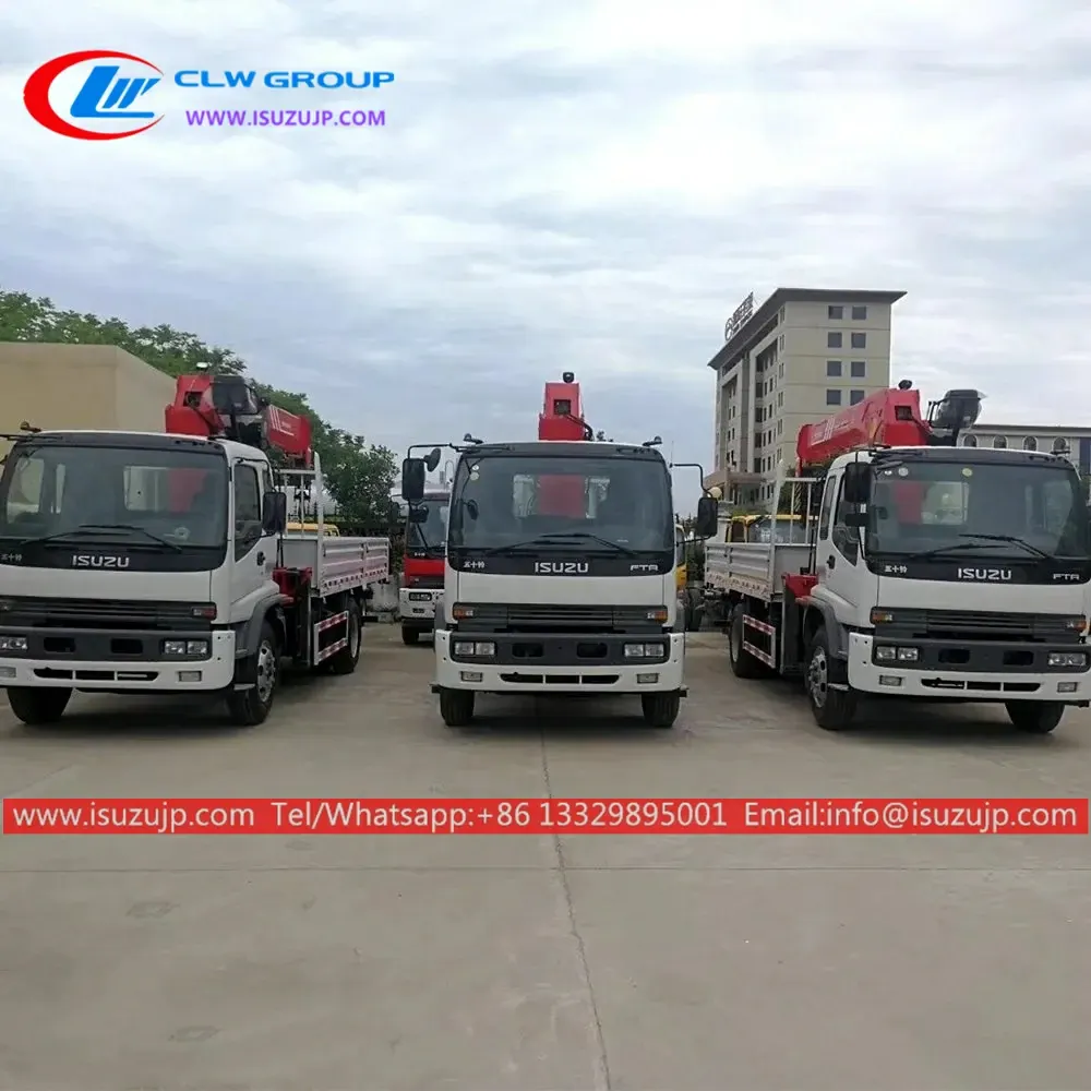 ISUZU FTR 8 ton Hydraulic telescopic truck crane