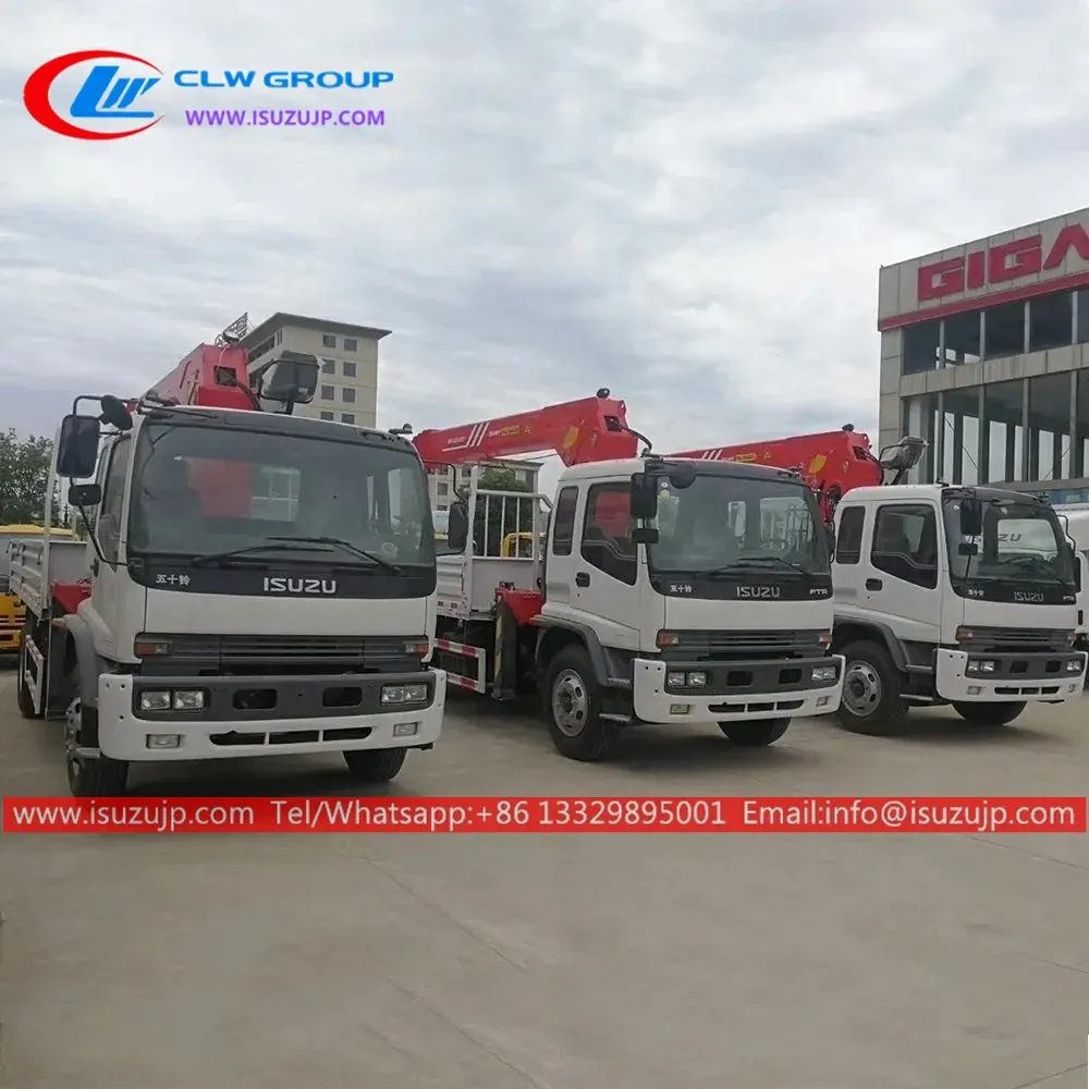 ISUZU FTR 8 ton Hydraulic telescopic truck crane