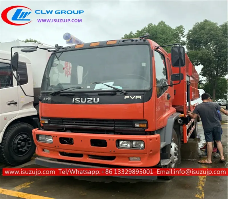 ISUZU FVR 12000liters jetting sewage cleaner truck
