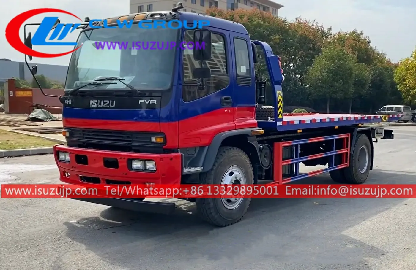 ISUZU FVR 8t-10 ton road emergency flatbed tow wrecker rescue vehicle