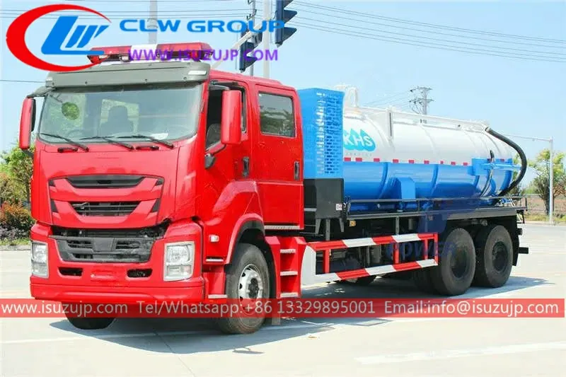Isuzu FVZ double cabin 20000liters septic pump truck for sale in south africa