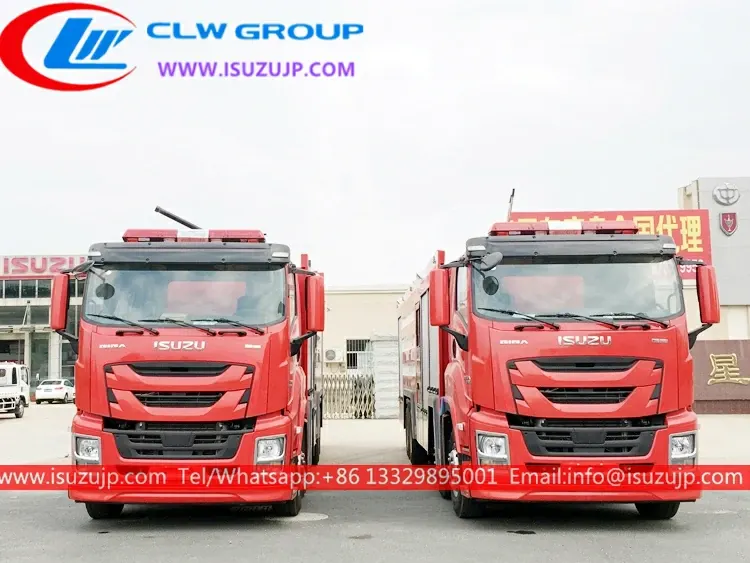 ISUZU GIGA 5000 gallon fire tanker