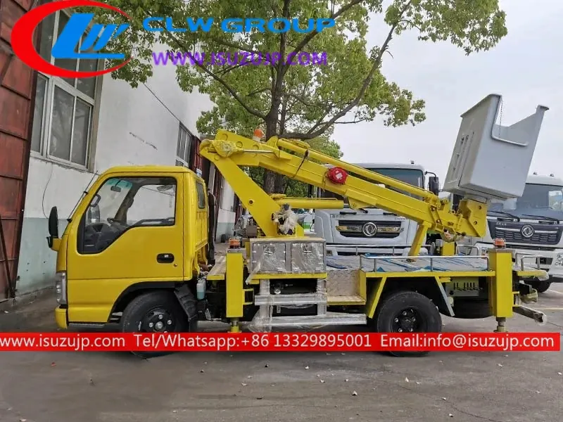 ISUZU NHR 16m truck mounted man lift