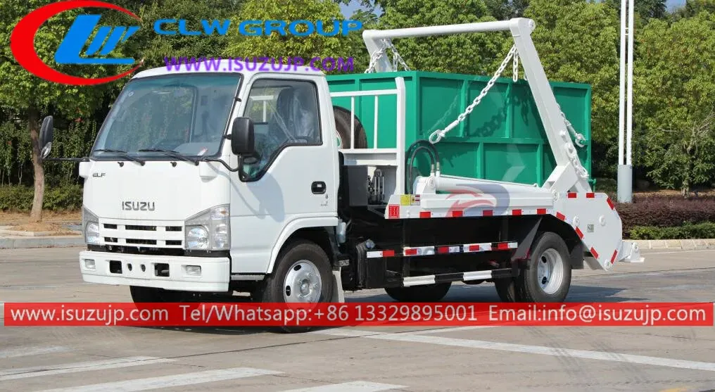 ISUZU NHR 3 ton small skip loader for sale