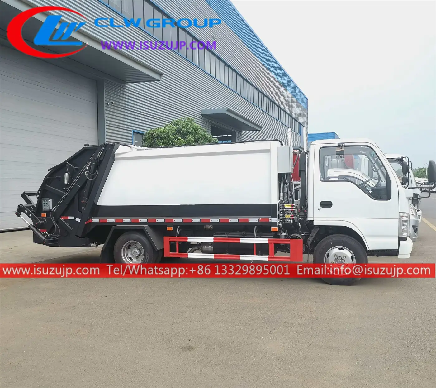 ISUZU NHR 6cbm dumpster compactor truck