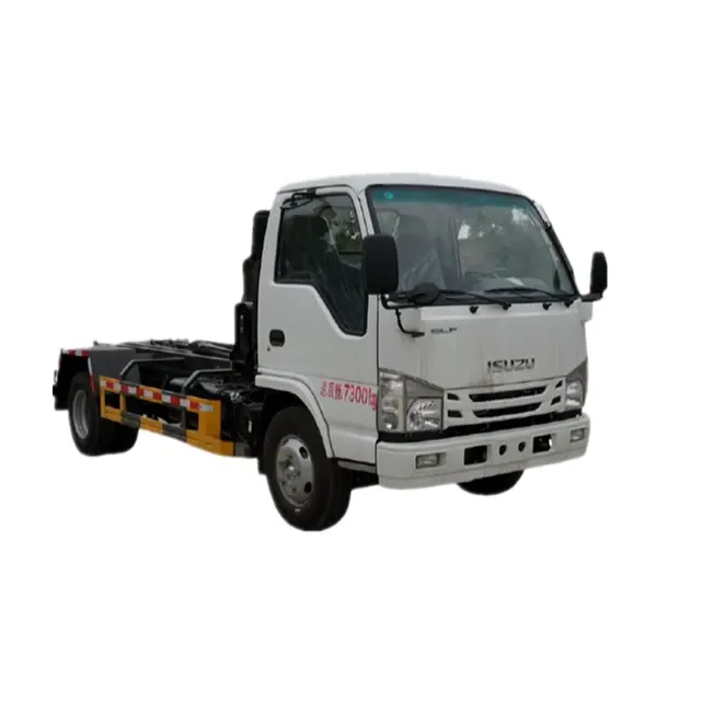 ISUZU NHR mini 4cbm dumpster hook truck