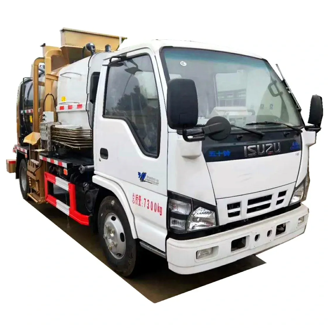 ISUZU NKR 6cbm side loader trash truck