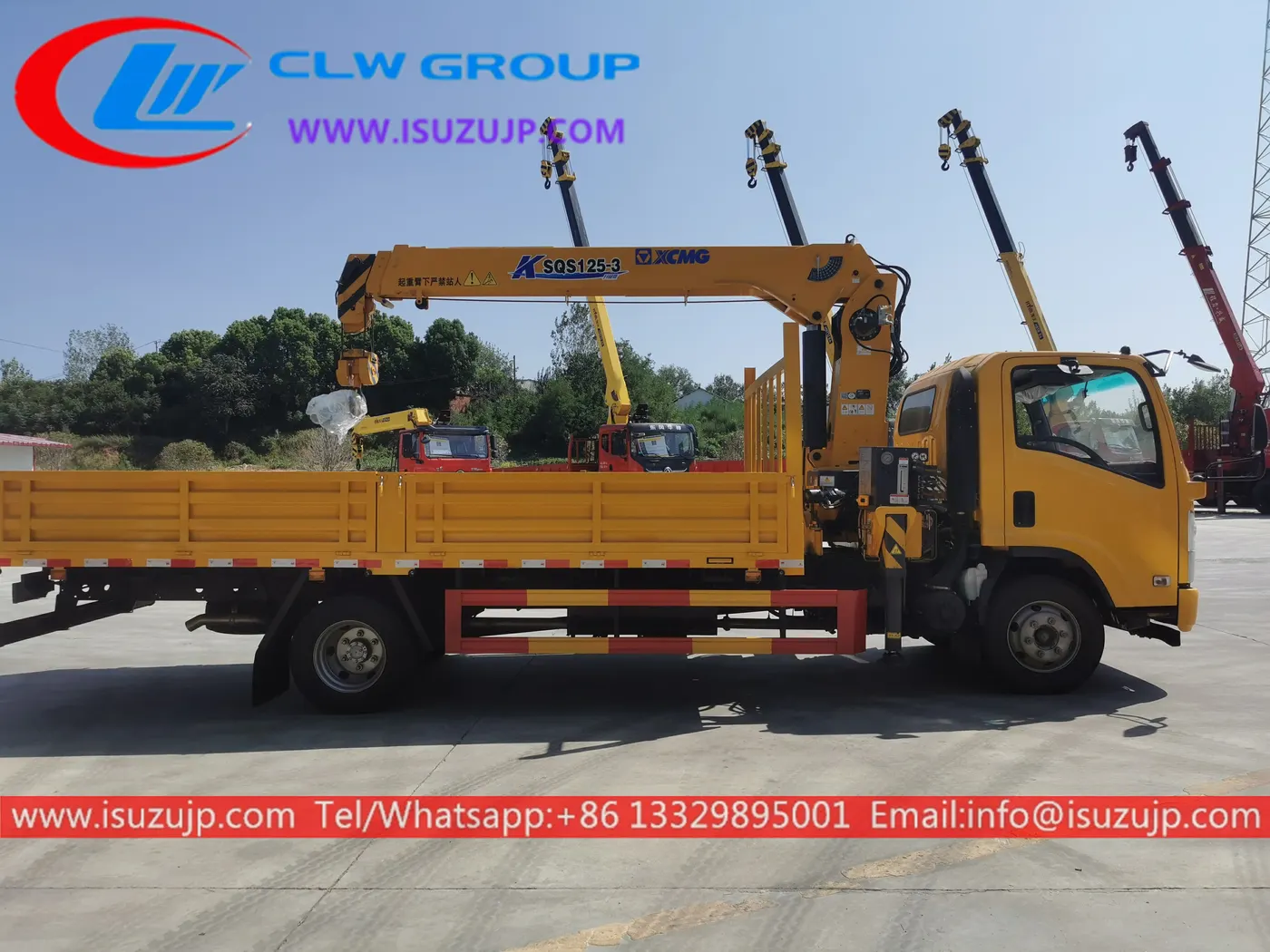 Isuzu NQR 190hp 5 ton lorry crane